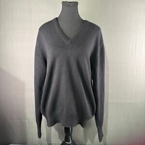 VTG Scott & Charters Sweater Men’s L 100% Pure Cashmere Made in Scotland Black